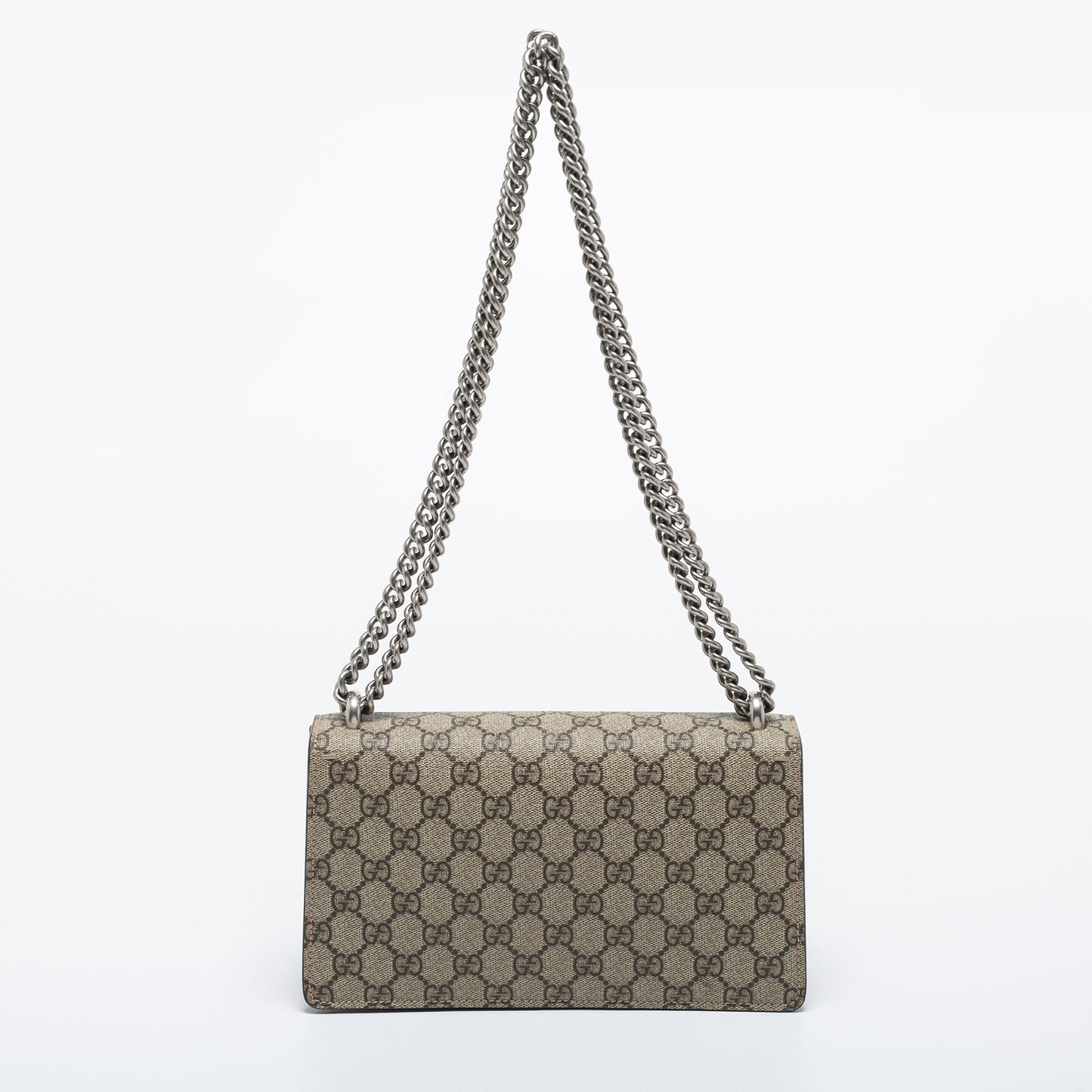 Gucci Lou Chain Canvas Shoulder Bag