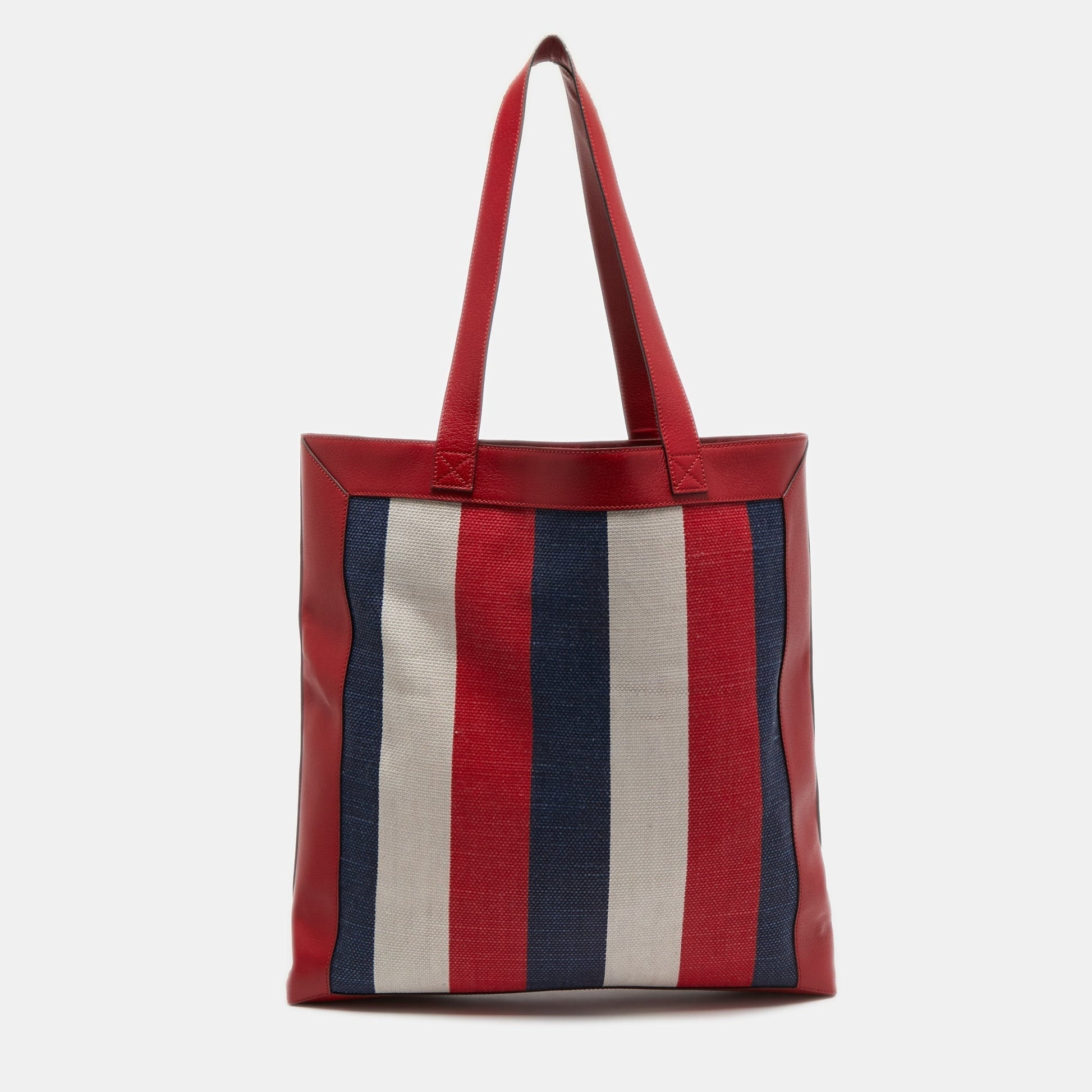 Gucci Lou Leather Canvas Tote