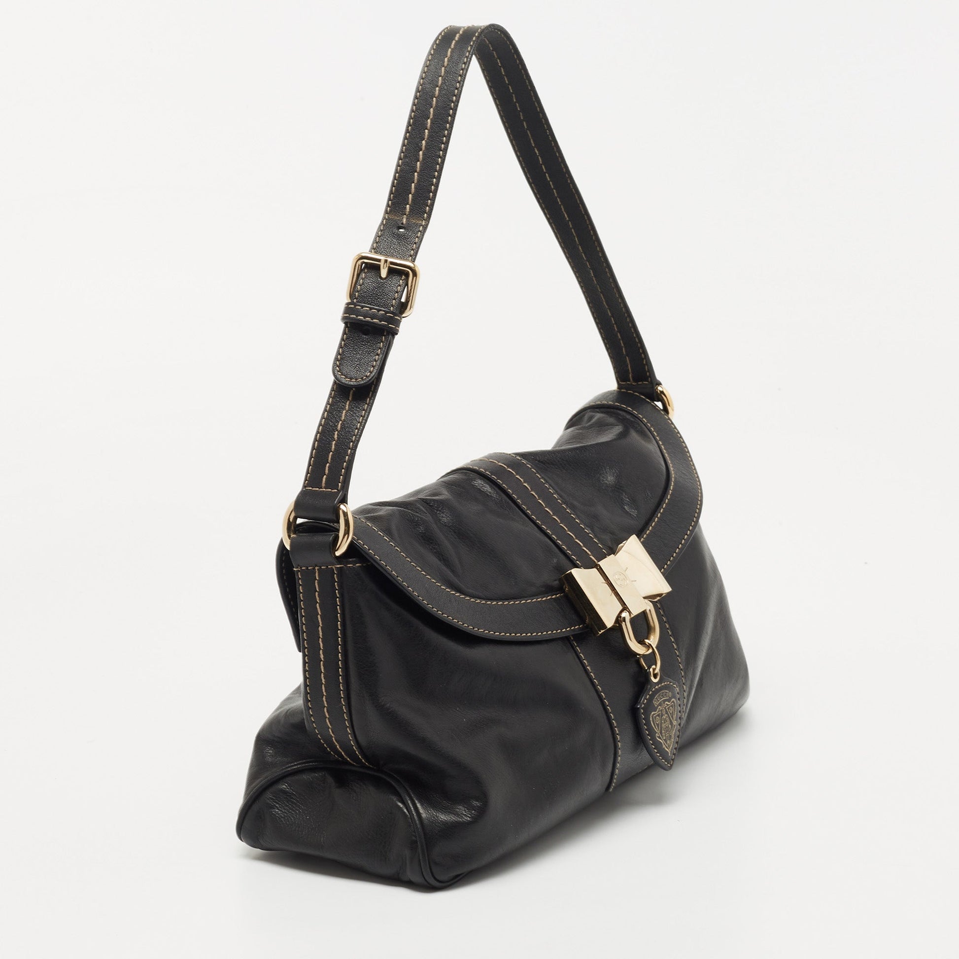 Gucci Lou Leather Shoulder Bag