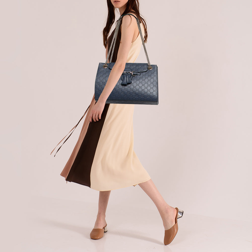 Gucci Lou Chain Leather Shoulder Bag