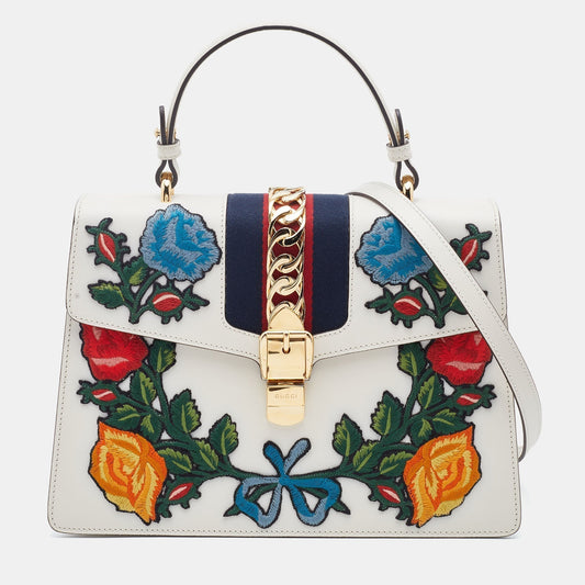 Gucci Lou Leather Top Handle Handbag