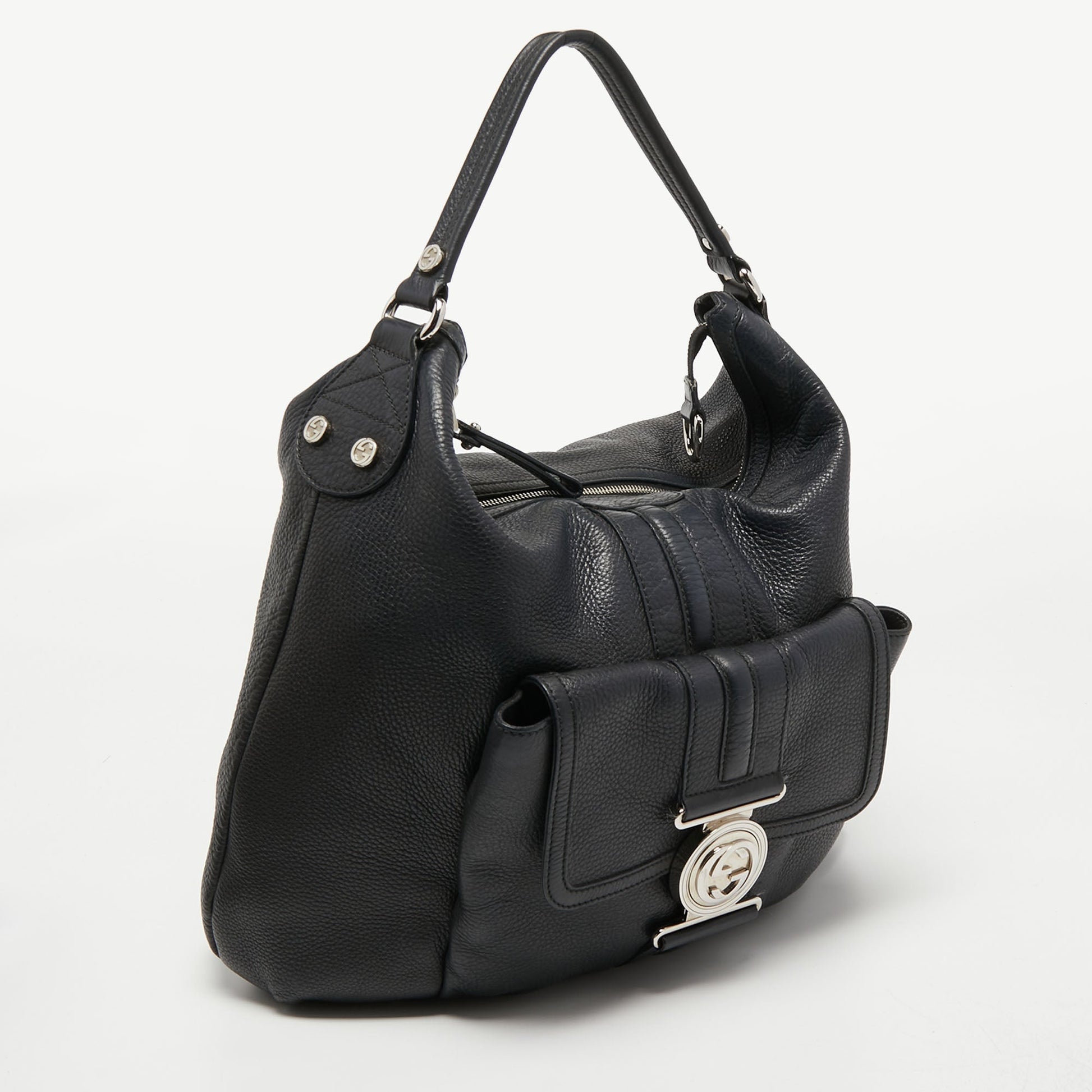 Gucci Lou Leather Shoulder Bag