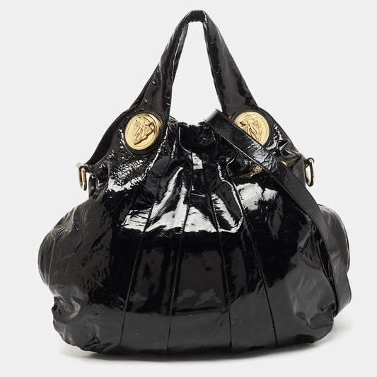 Gucci Lou Nylon Leather Shoulder Bag