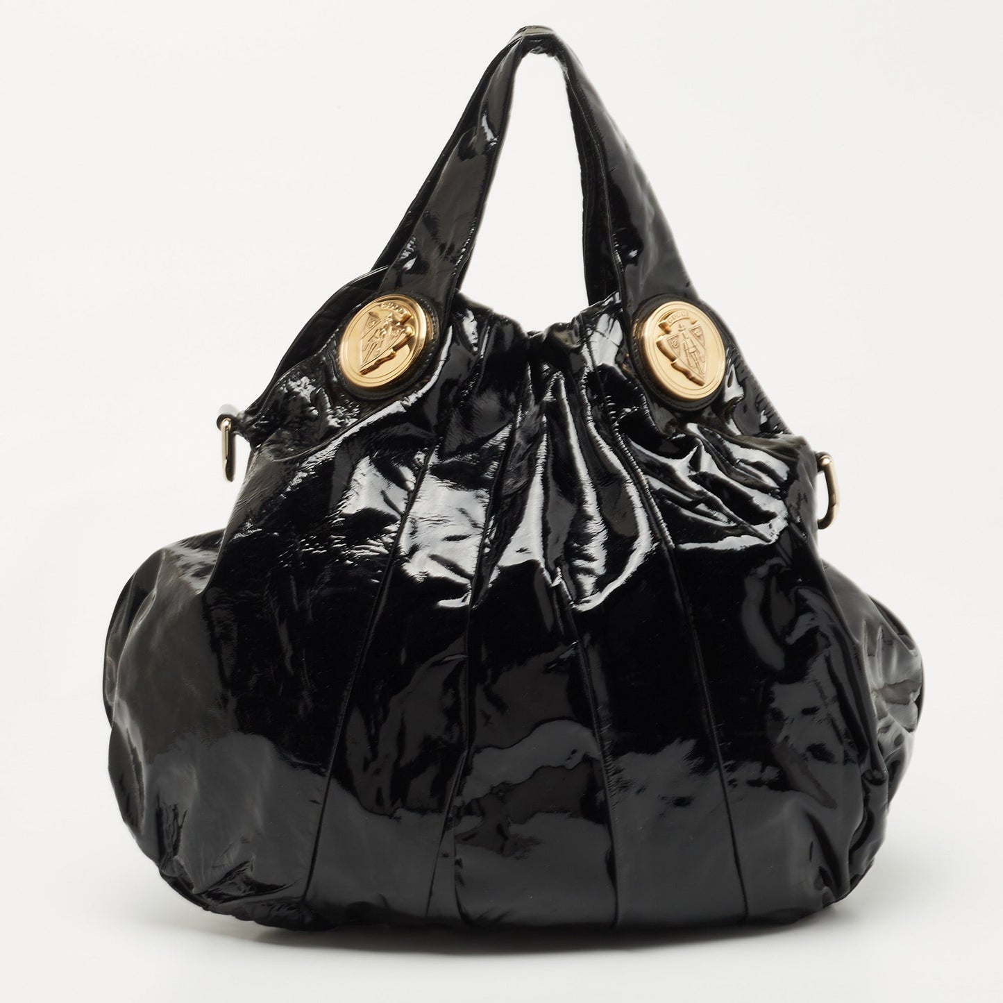 Gucci Lou Nylon Leather Shoulder Bag