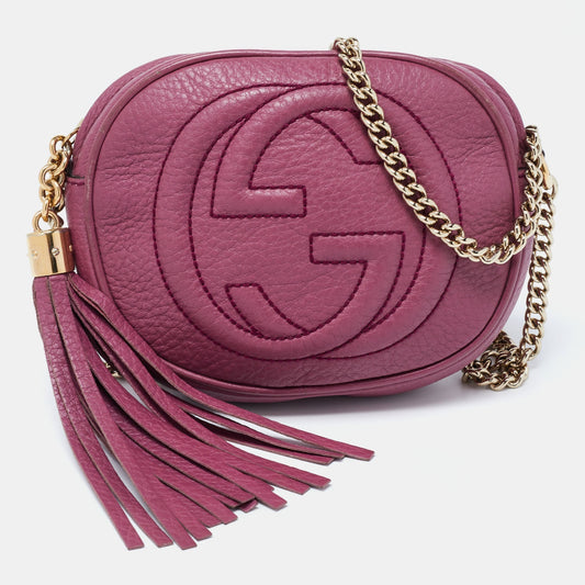 Gucci Lou Chain Leather Crossbody