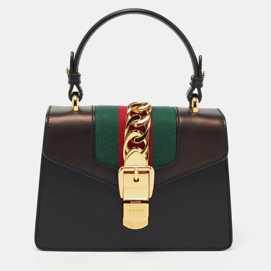 Gucci Lou Chain Leather Handbag