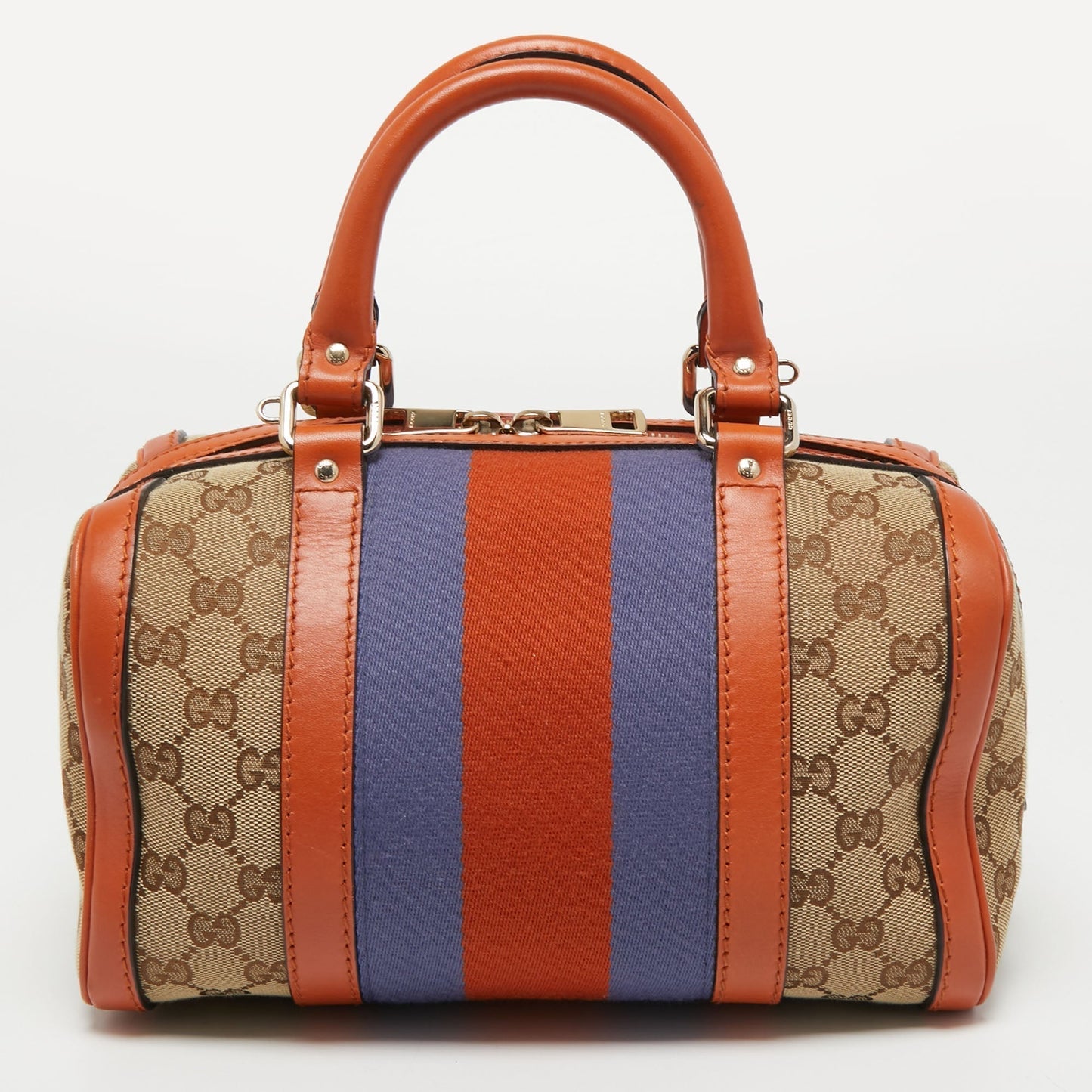 Gucci Lou Leather Canvas Handbag