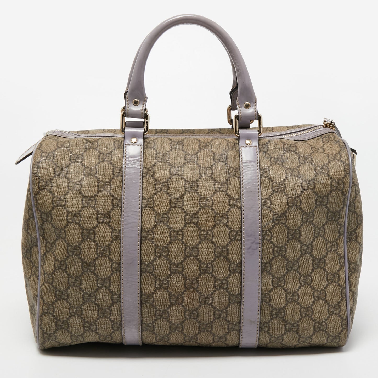 Gucci Lou Leather Canvas Handbag
