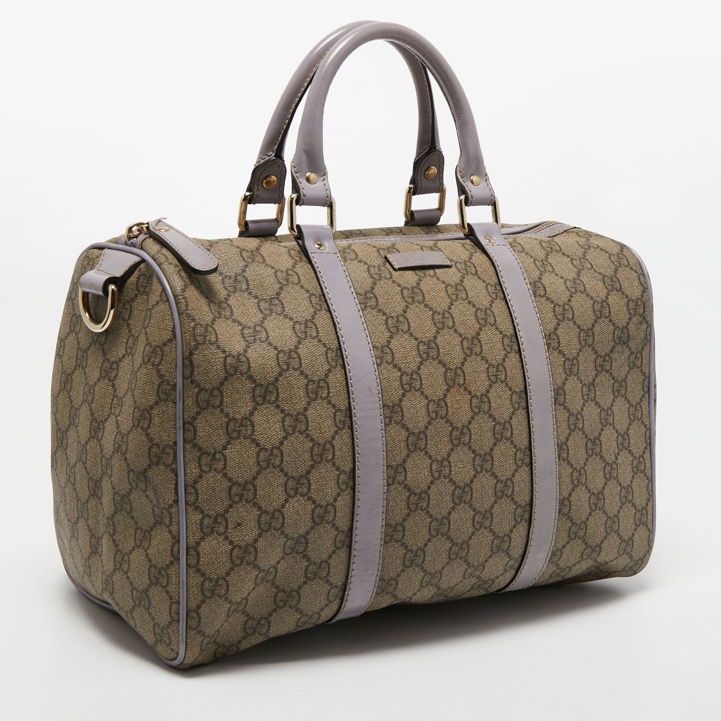 Gucci Lou Leather Canvas Handbag