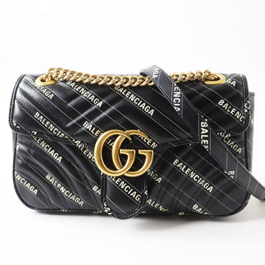 GUCCI Shoulder Bag leather black