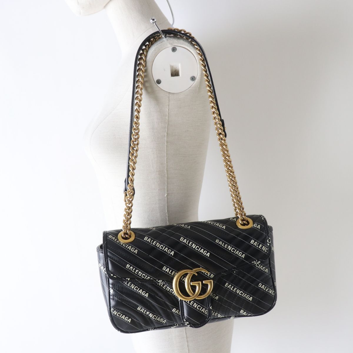 GUCCI Shoulder Bag leather black