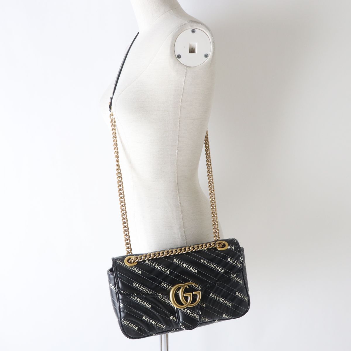 GUCCI Shoulder Bag leather black
