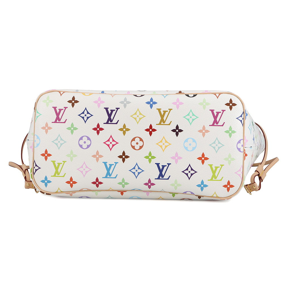 LOUIS VUITTON LV TM Neverfull WhiteM27787 Monogram Multicolor Size MM