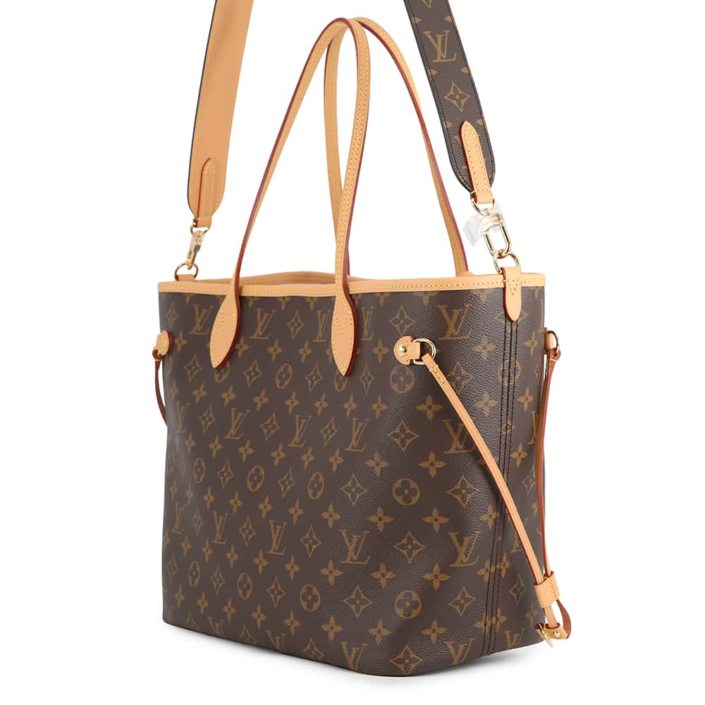 LOUIS VUITTON Neverfull Inside Out Orange BrownM28376 Monogram Size MM