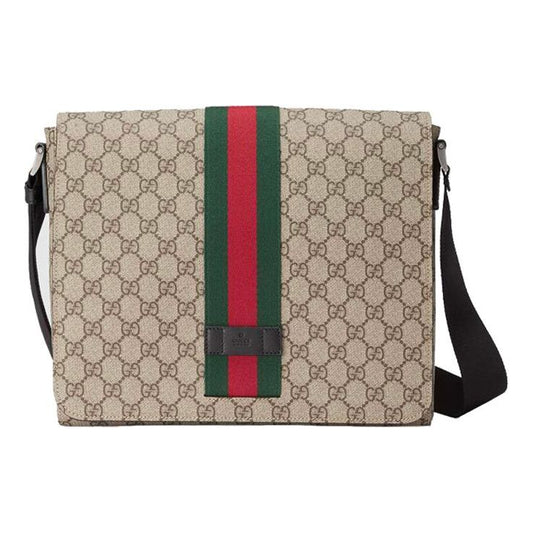 Gucci Leather Canvas Shoulder Bag