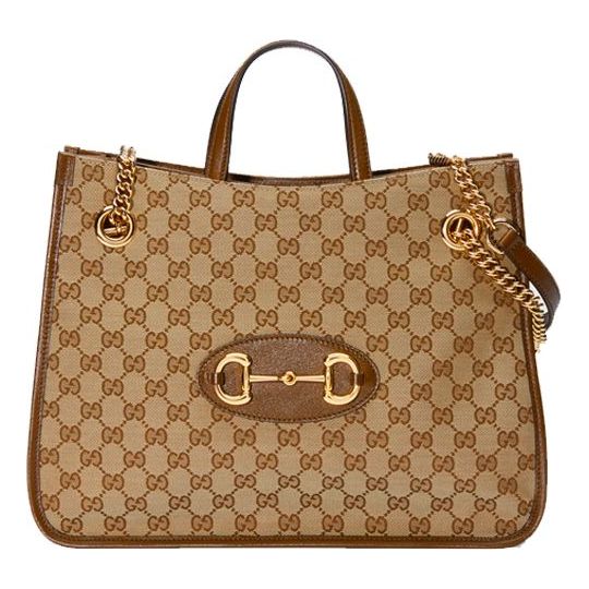 Gucci Chain Canvas Tote