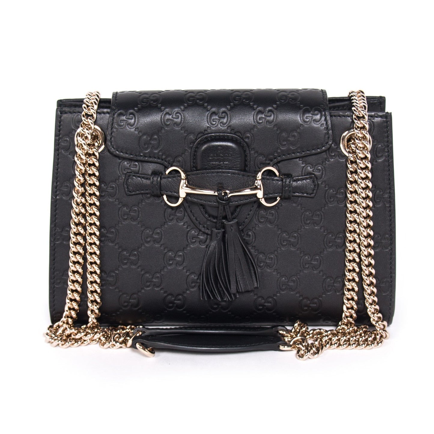 Gucci Guccissima Leather Chain Shoulder Bag Style 10