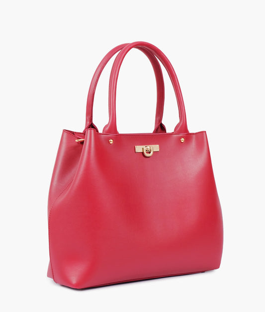 Maroon zipper Tote Bags