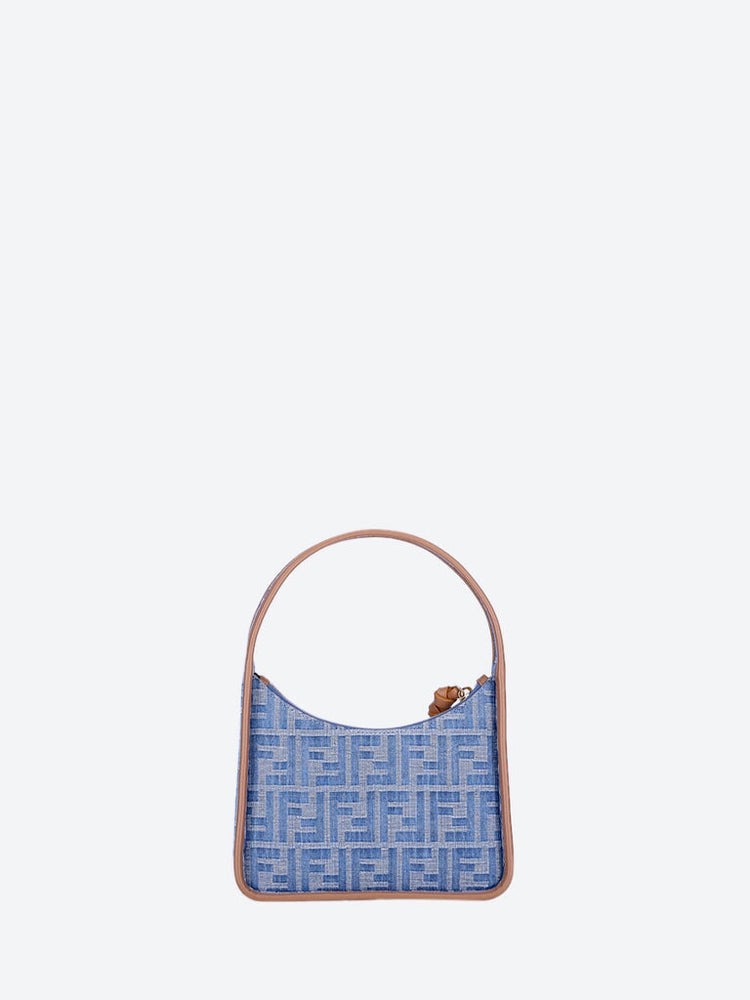 Fendi Women Mini Fendessence Denim Ff Leather Mini Bag