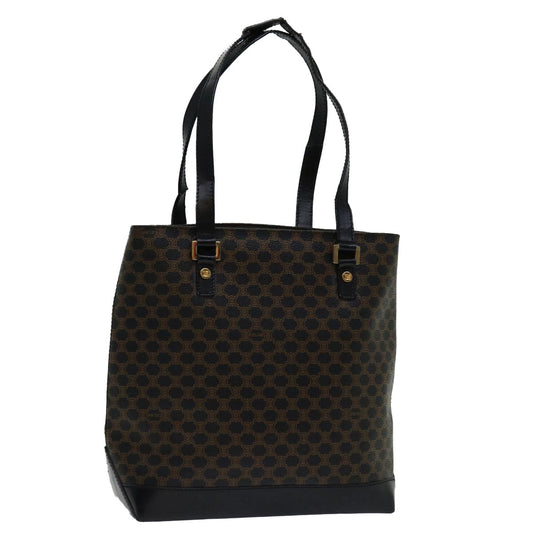 Luxury CELINE Macadam Canvas Tote Bag PVC Black Brown mr055