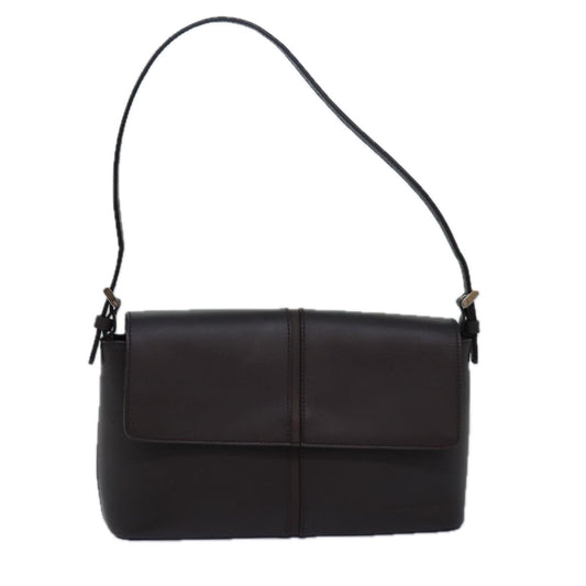 Burberry Shoulder Bag Leather Brown Auth mr277