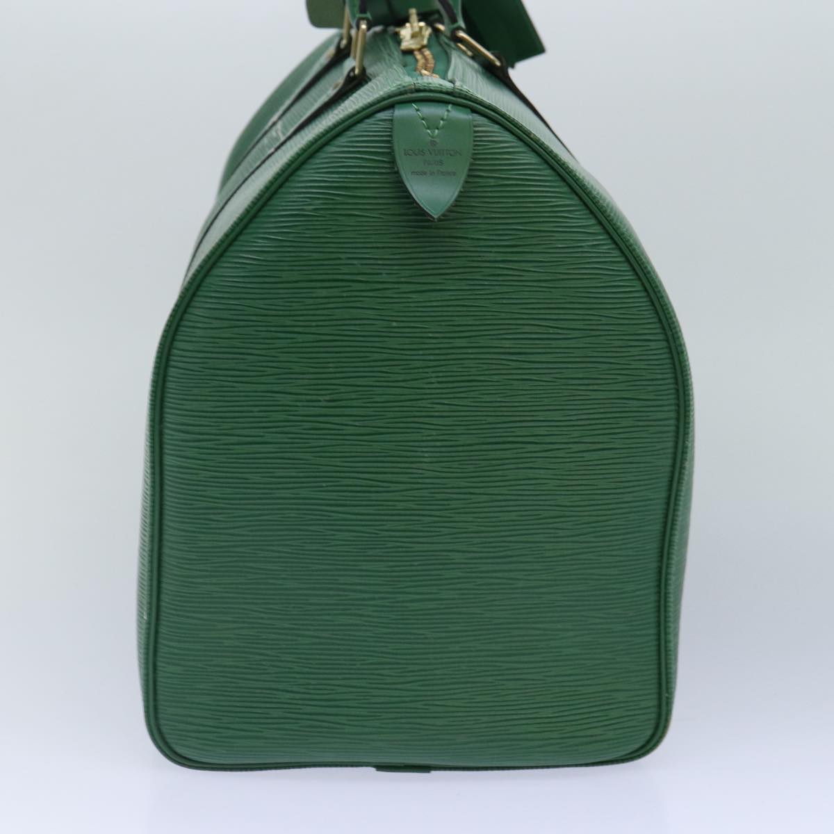 LOUIS VUITTON Epi Keepall 45 Boston Bag Green LV Auth mr397