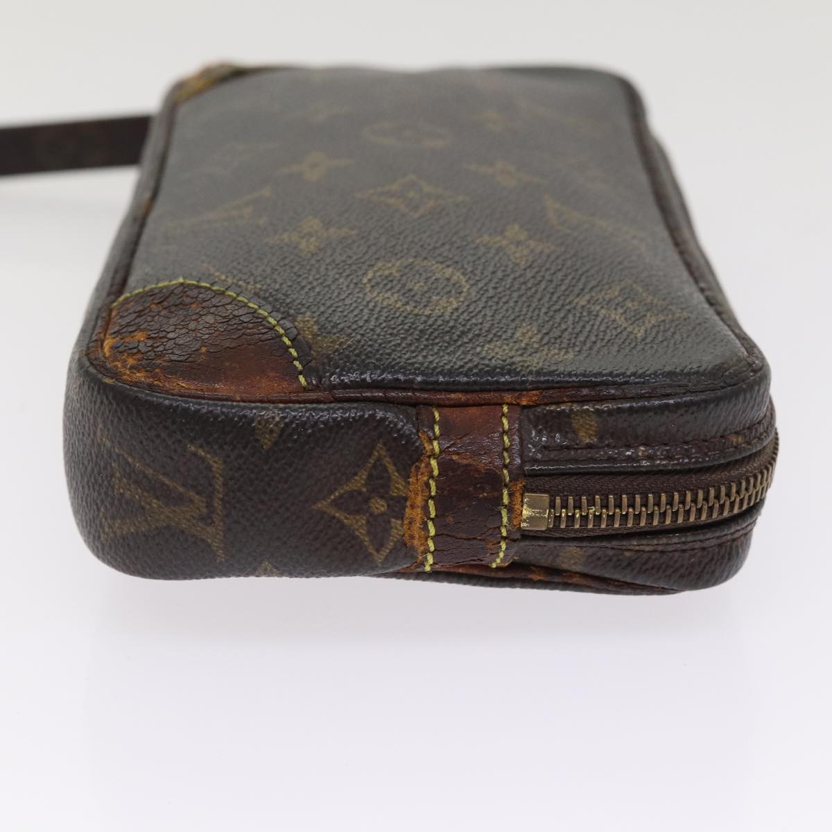 LOUIS VUITTON Monogram Marly Dragonne PM Clutch Bag LV Auth mr411