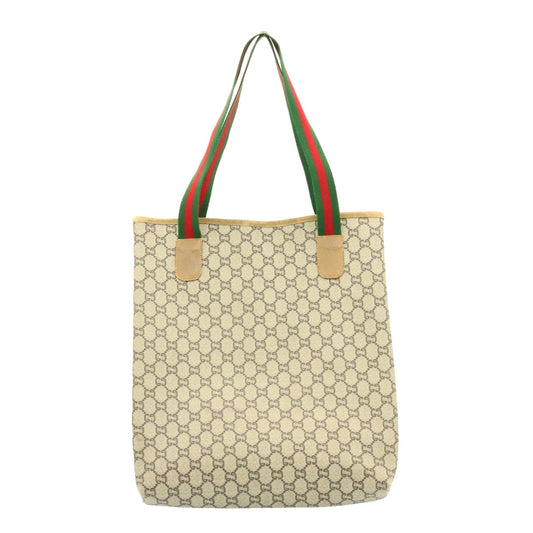 Gucci Leather Canvas Tote