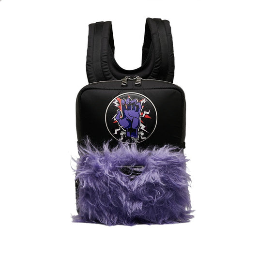 Prada Frankenstein Nylon Fur Backpack