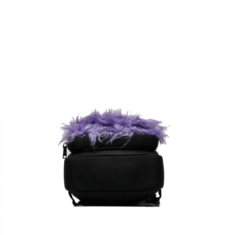 Prada Frankenstein Nylon Fur Backpack