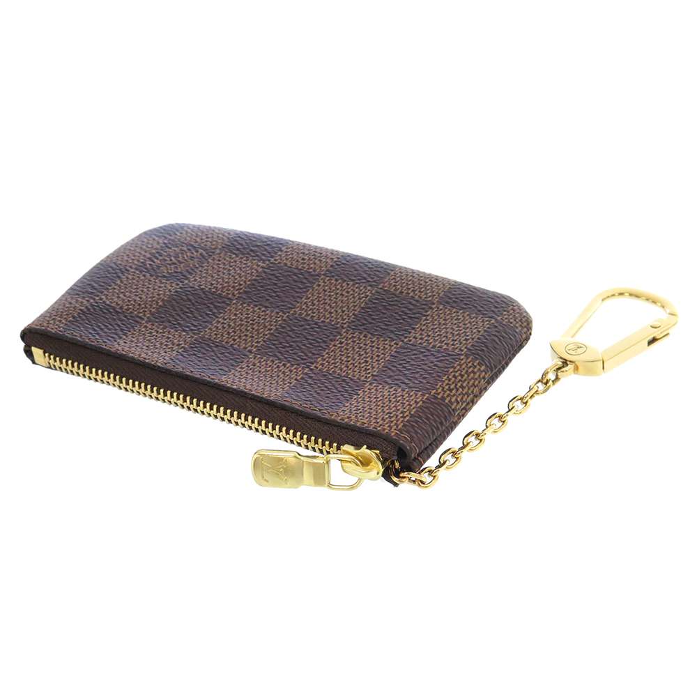 LOUIS VUITTON Pochette Cles BrownN62658 Damier Ebene Canvas