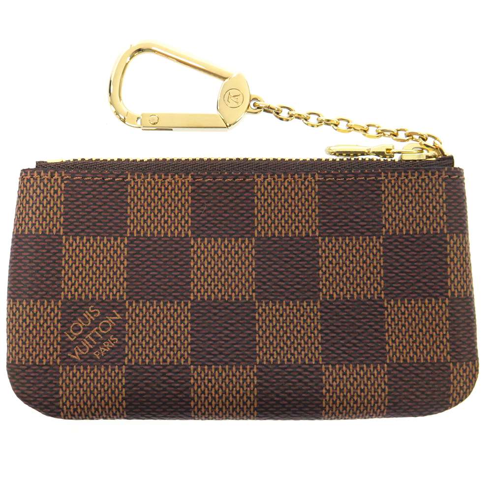 LOUIS VUITTON Pochette Cles BrownN62658 Damier Ebene Canvas