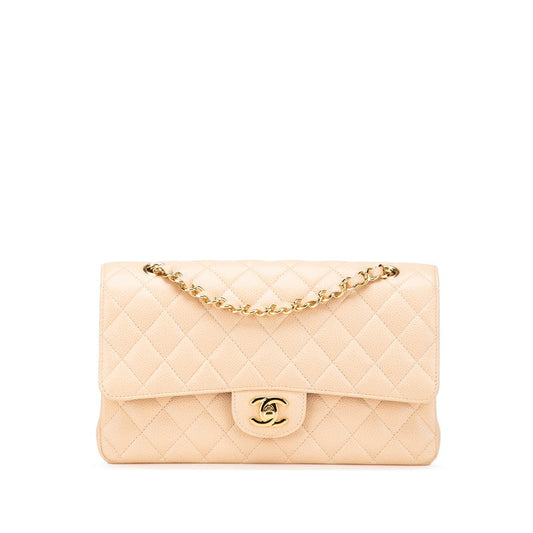 Chanel Matelasse 25 Caviar Double Flap Chain Shoulder Bag