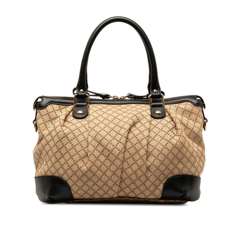 Gucci Sukey Diamante Canvas Leather 2way Bag