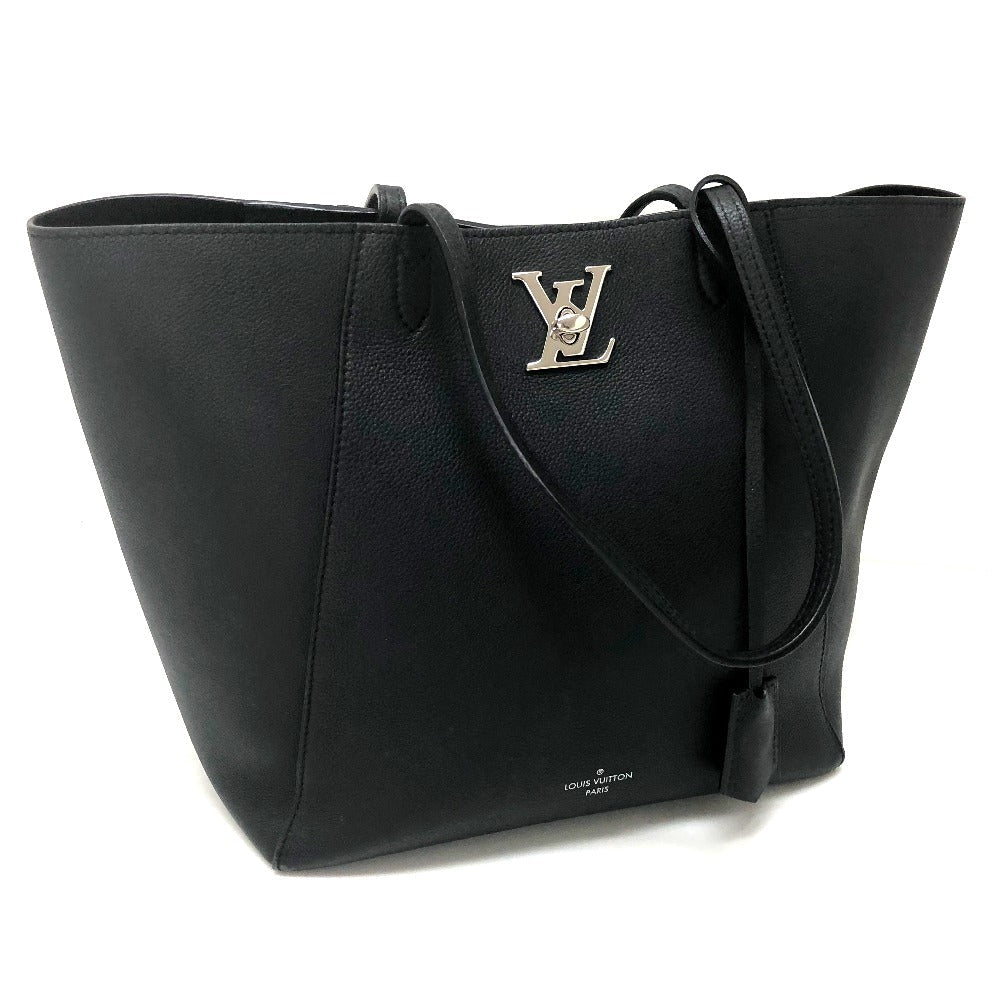LOUIS VUITTON Shoulder Bag leather Noir rock Me Hippo Women