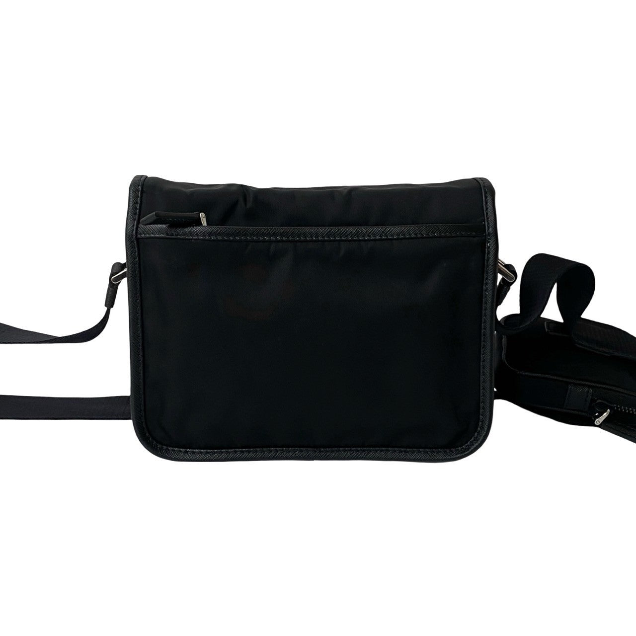 Prada Nylon Saffiano Leather Mini Shoulder Bag