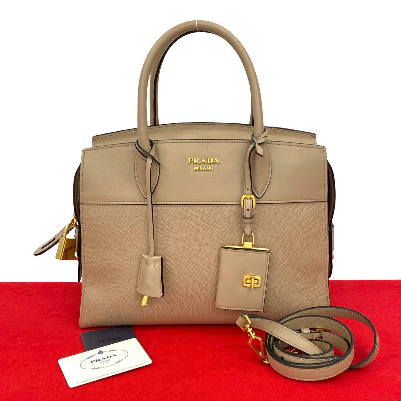 Prada Esplanade Saffiano 2way Bag