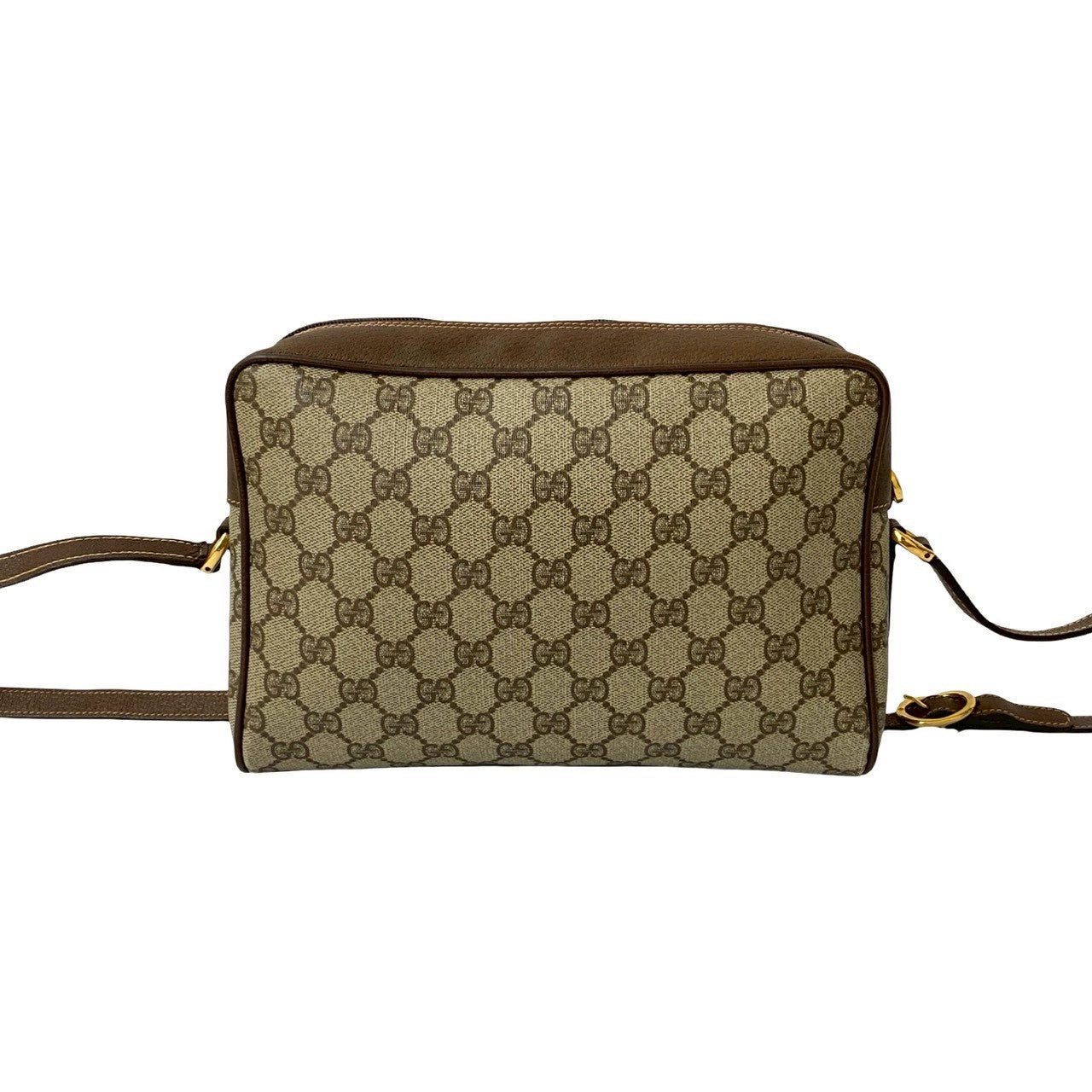 Gucci Old Gucci GG Logo PVC Leather Shoulder Bag