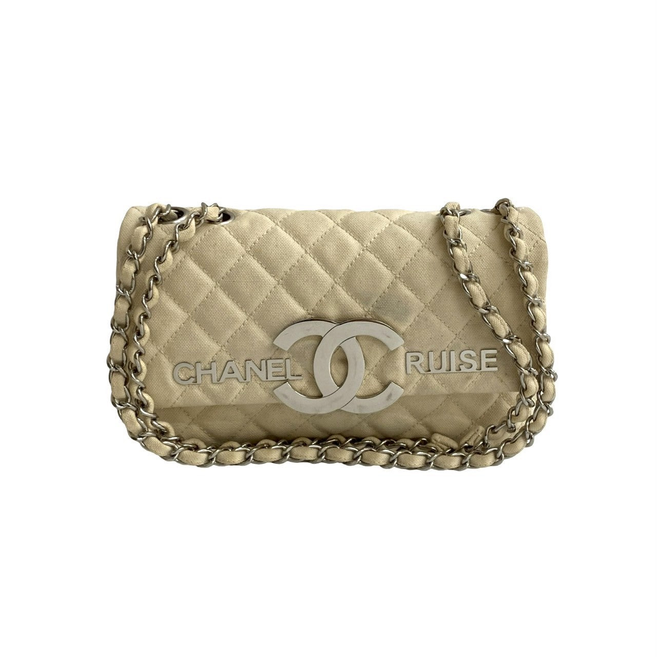 Chanel MatelassÃ© Canvas Shoulder Bag
