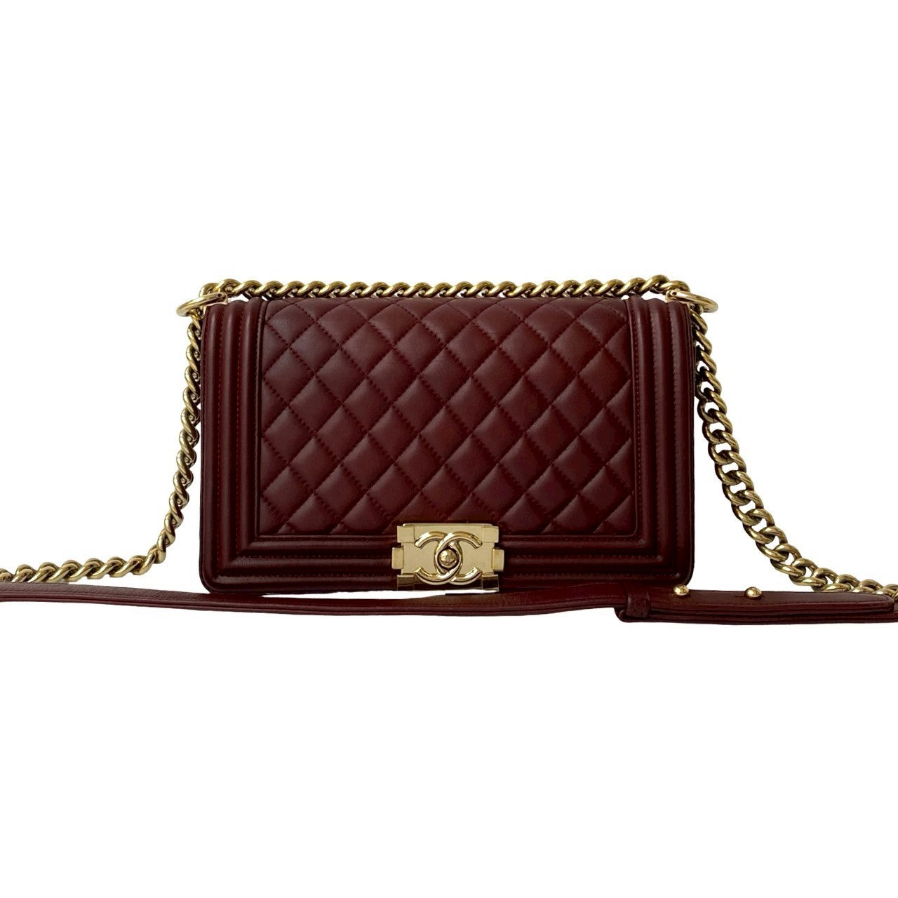 Chanel Boy Chanel MatelassÃ© Lambskin Shoulder Bag
