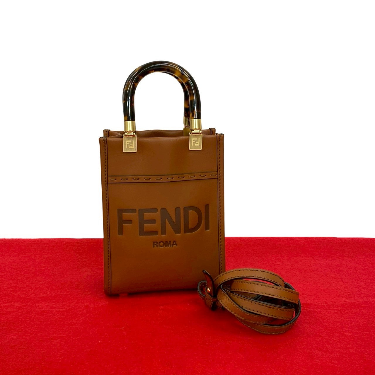 Fendi Sunshine Shopper Leather 2way Bag
