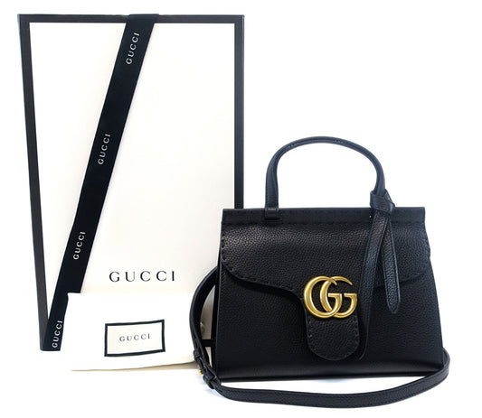 Gucci Leather GG Flap Bag