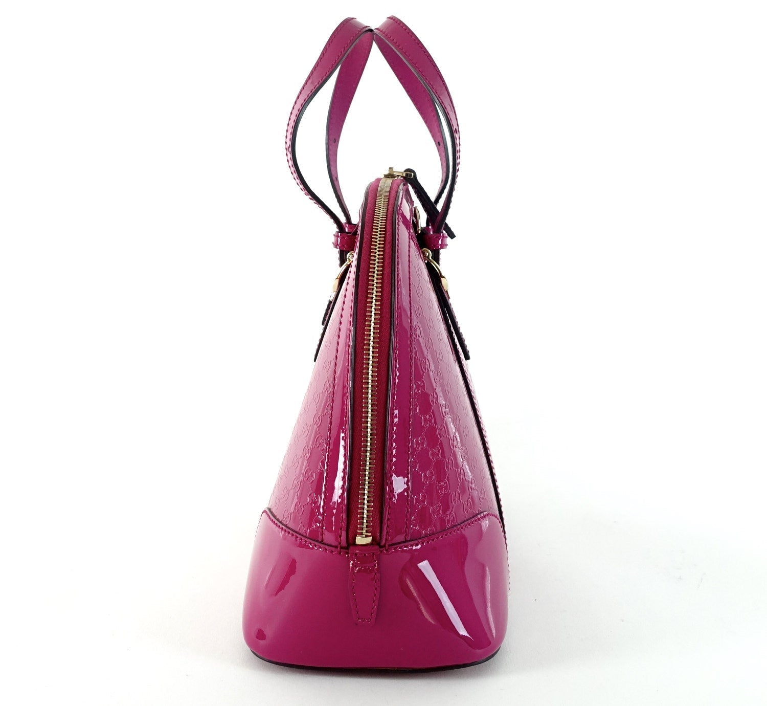 Gucci Nice Small MicroGuccissima Patent Leather Bag