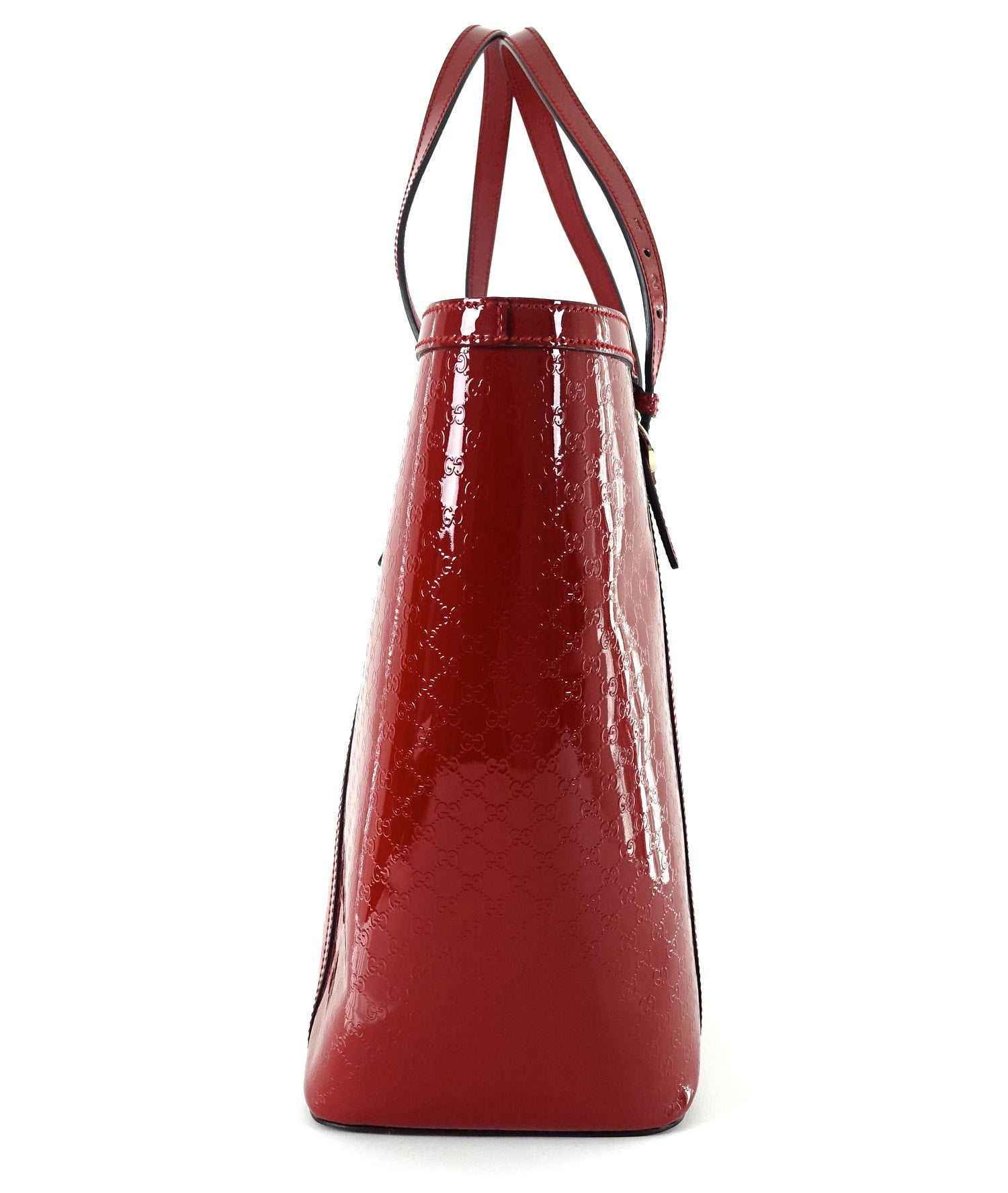 Gucci Nice Guccissima Patent Leather Tote Bag