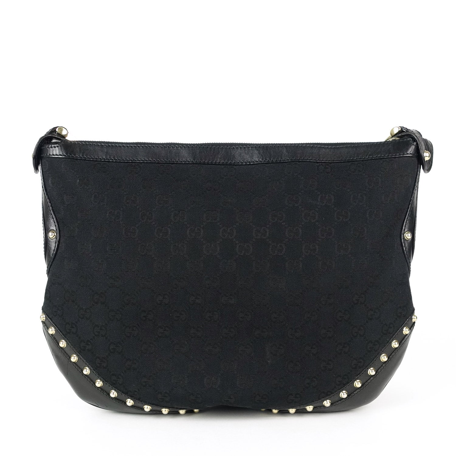 Gucci Pelham Web Monogram Canvas Hobo Bag