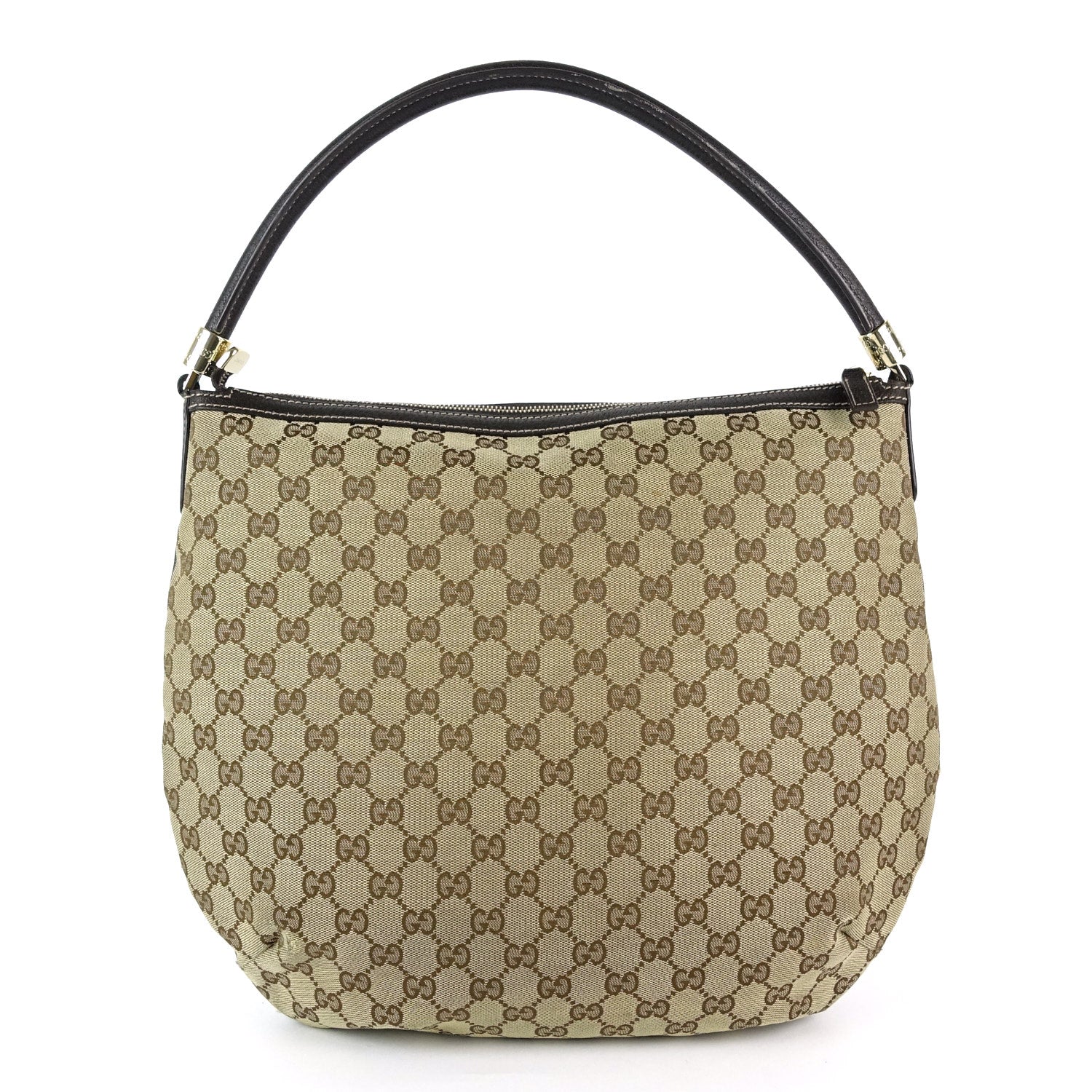 Gucci Monogram Canvas Hobo Bag