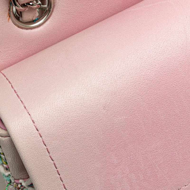 Chanel Matelasse 25 Tweed Leather Shoulder Bag