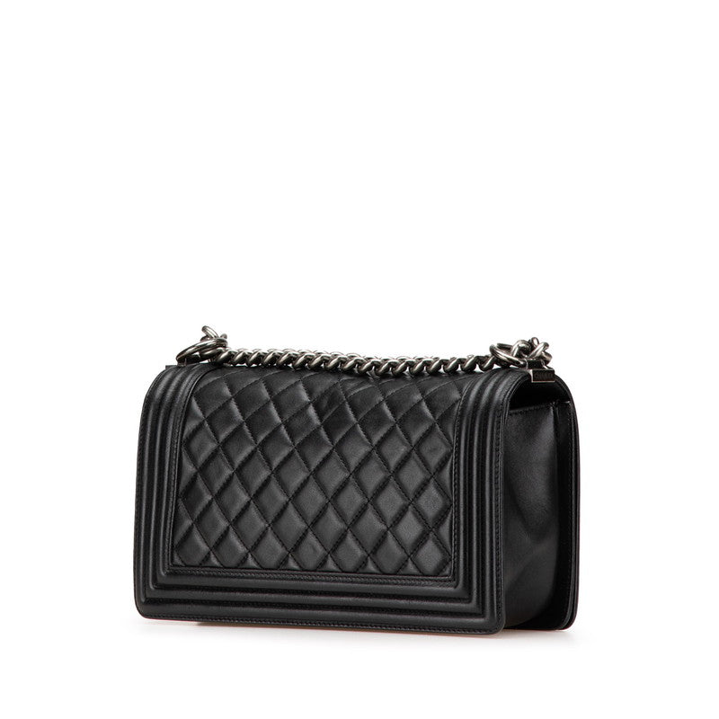 Chanel Boy Chanel Matelasse Lambskin Shoulder Bag