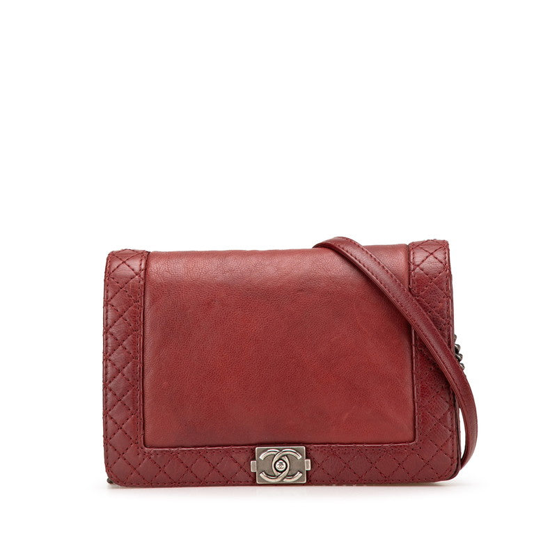 Chanel Boy Chanel Lambskin Shoulder Bag