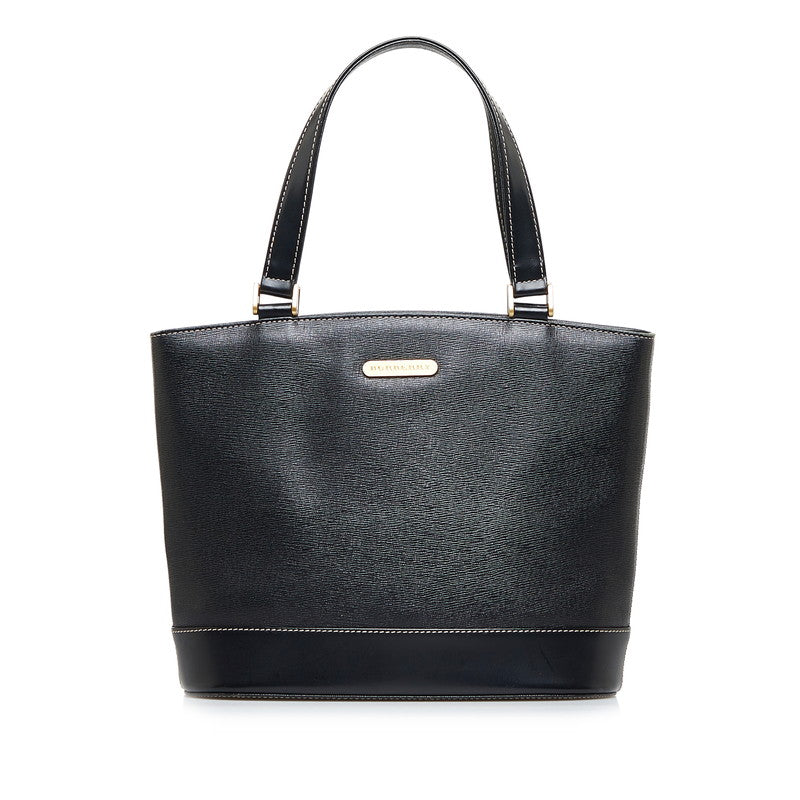 Burberry Leather Nova Check Shadow Horse Handbag